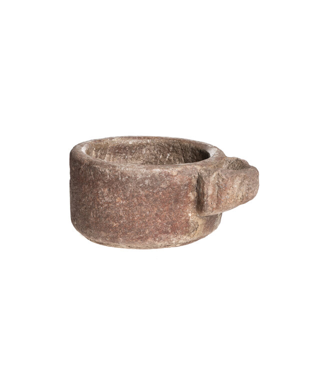 Round stone trough with spout - India