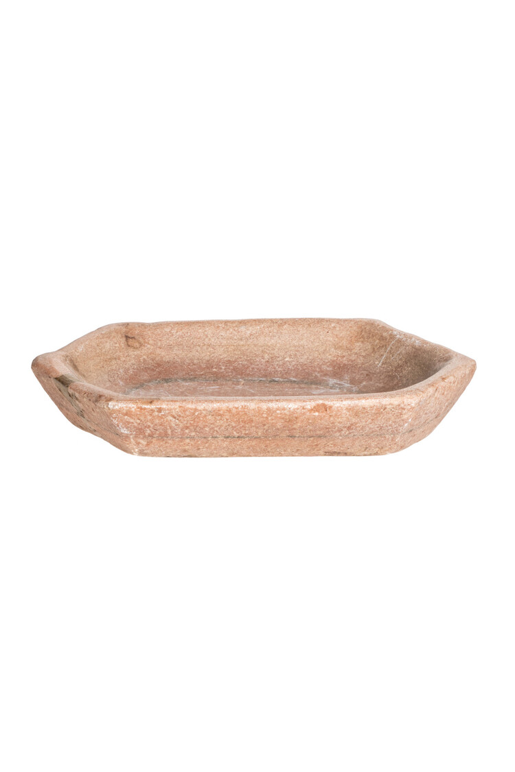 Old pink marble bowl #9 - India