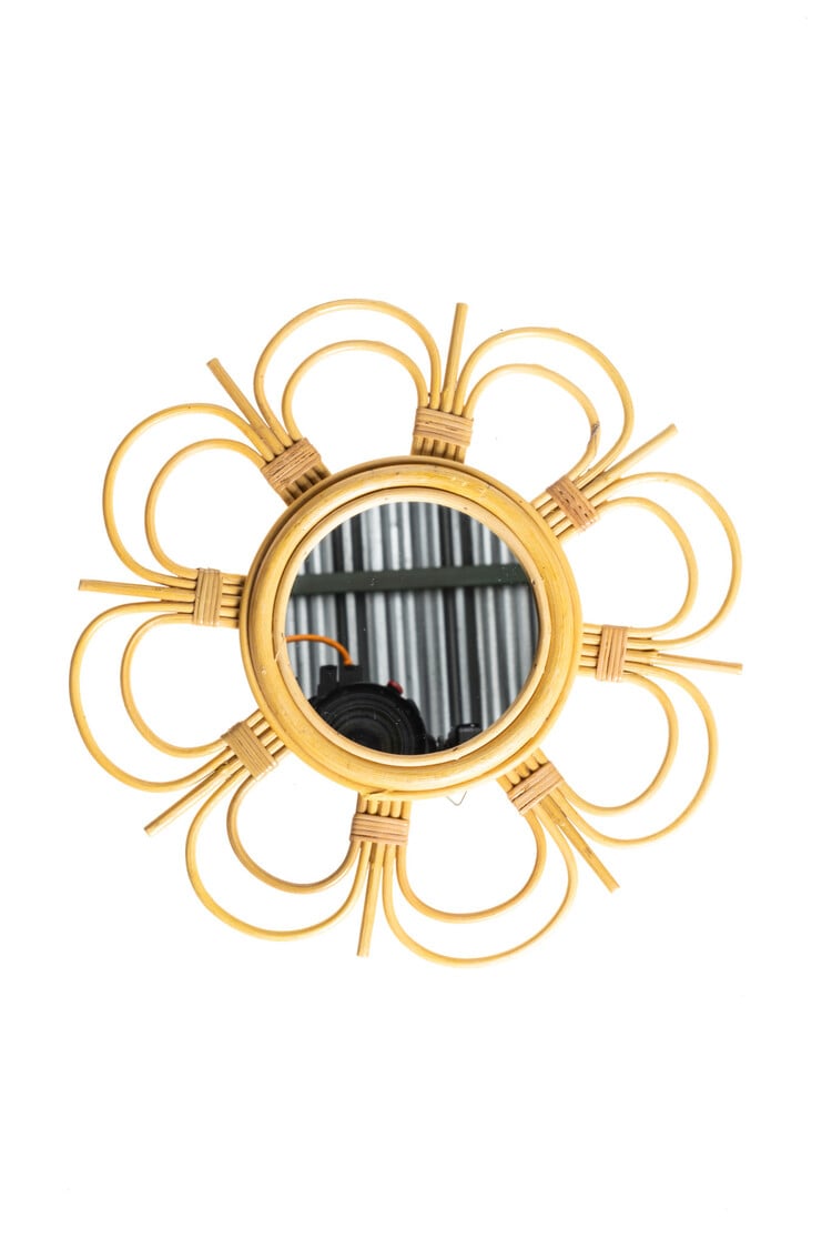 Rattan mirror - daisi