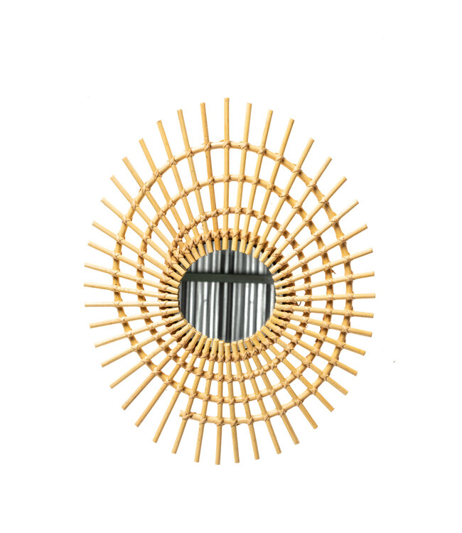 Rattan mirror - elipse