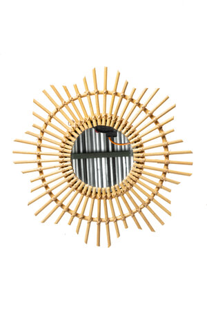 Rattan mirror - soleil