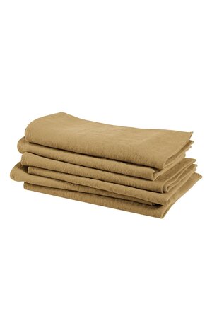 Linge Particulier Napkin linen - light curry