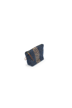 Libeco Jules mini etui - navy herringbone