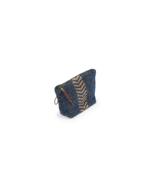 Libeco Jules pouch - navy herringbone