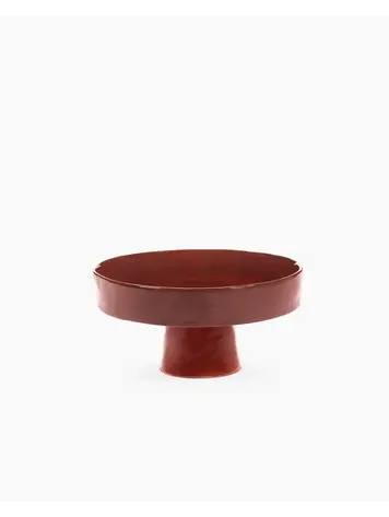 Serax Deep plate on foot La Mère - large - red