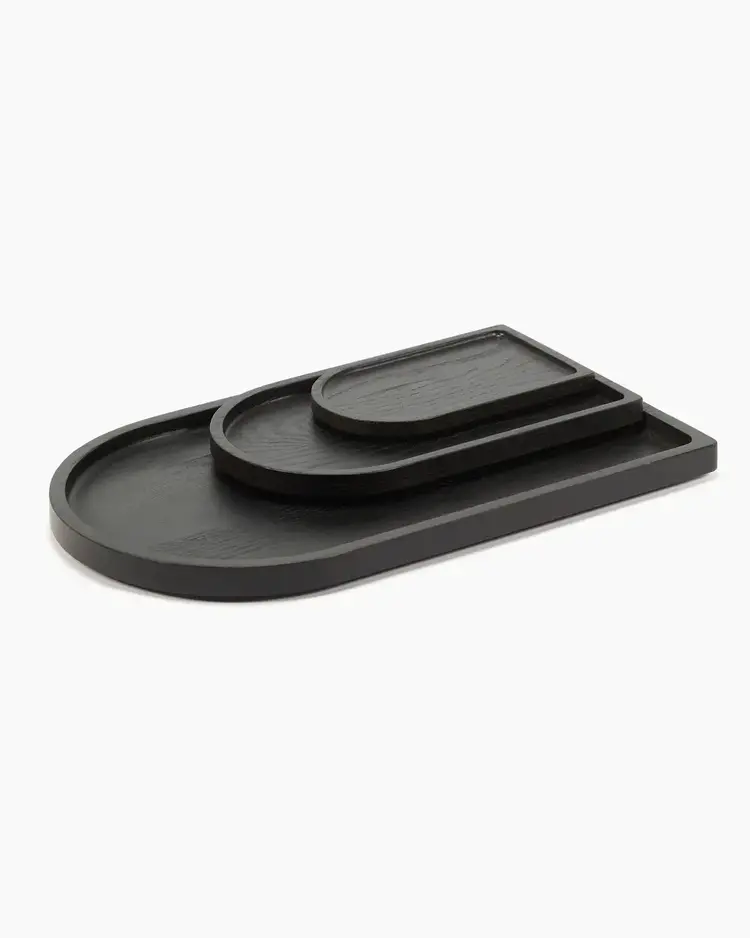 Serax Tray La Mère - small - black wood