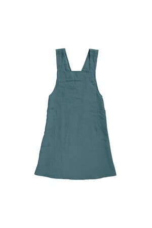 Linge Particulier Japanese apron linen adult - ocean blue