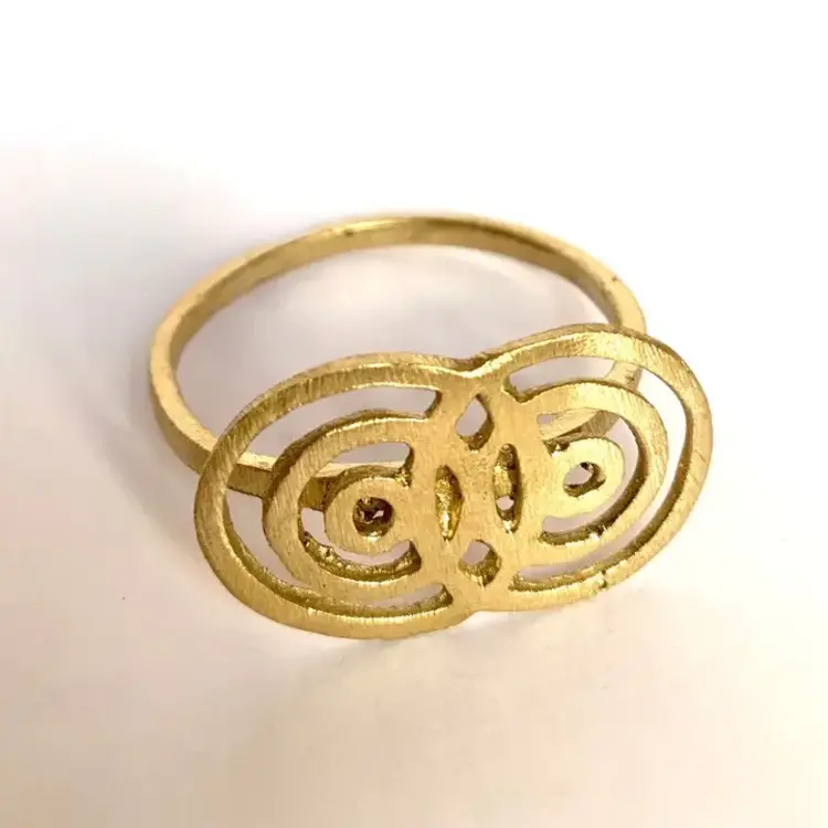 Napkin ring golden - set of 4