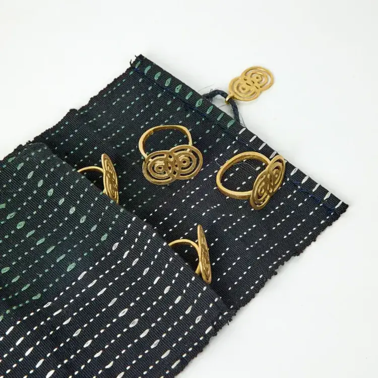 Napkin ring golden - set of 4