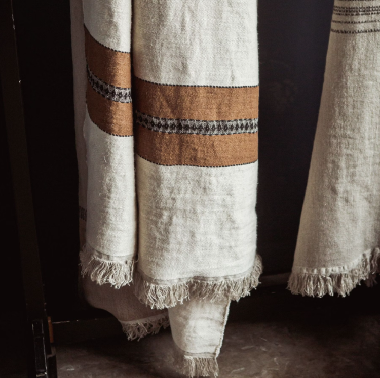 Libeco Etienne throw - stripe