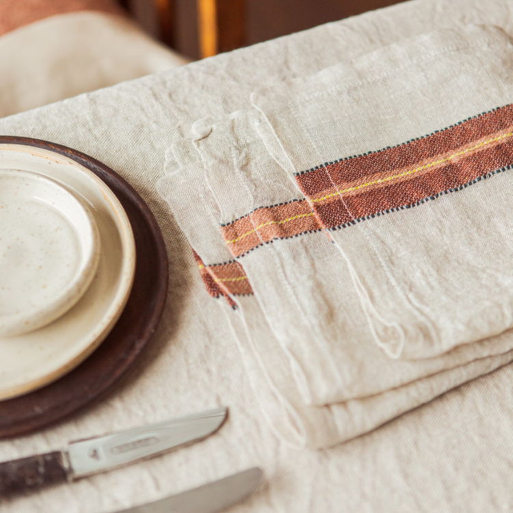 Libeco Banks servet - stripe