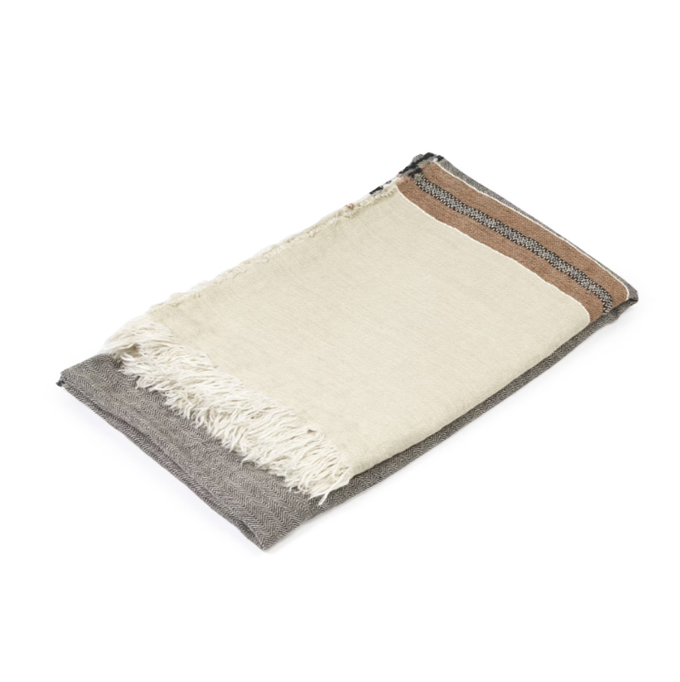 Libeco The Belgian Towel - beeswax stripe