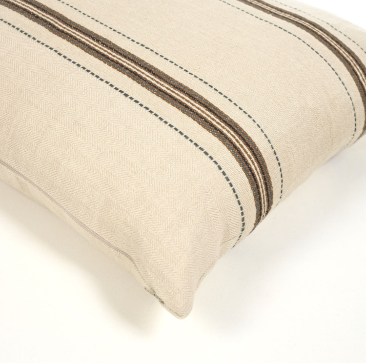 Libeco Vourkari deco cushion - stripe