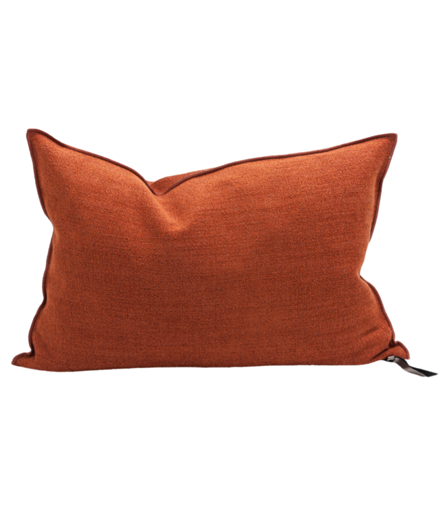 Cushion vice versa, vintage chenille - henné