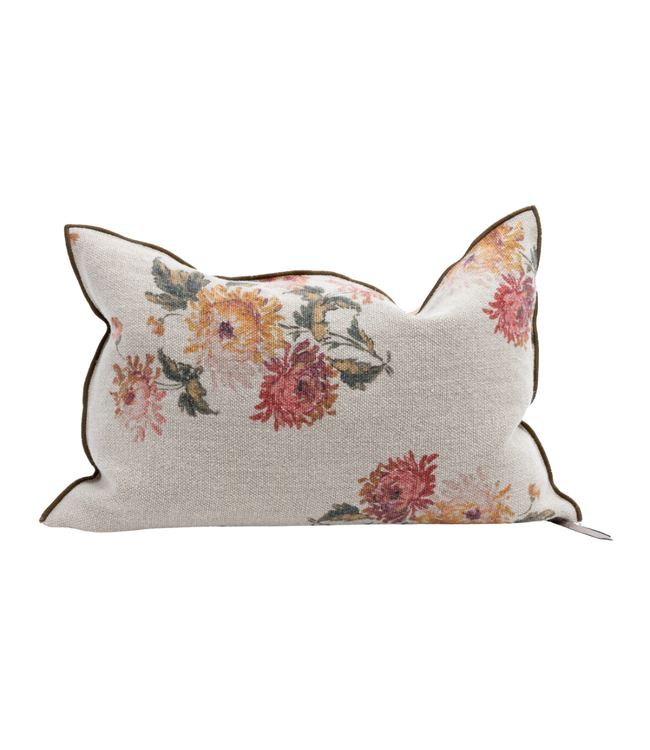 Cushion vice versa, wabi sabi linen - imperial bouquet