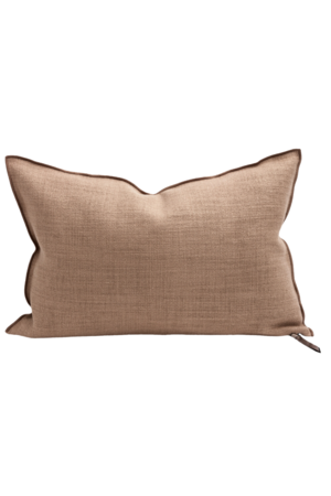 Maison de Vacances Cushion vice versa, vintage linen canvas - blush