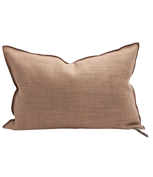 Cushion vice versa, vintage linen canvas - blush