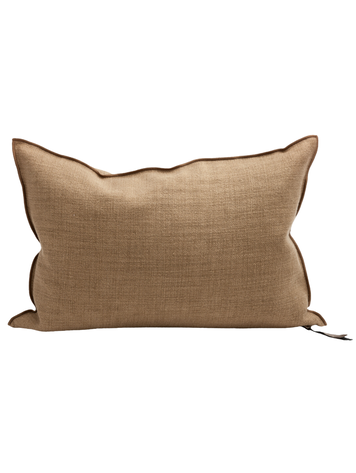 Maison de Vacances Kussen vice versa, toile de lin vintage - havane