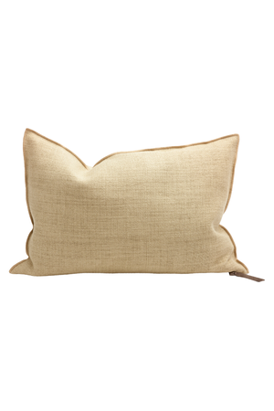 Maison de Vacances Cushion vice versa, vintage linen canvas - miel