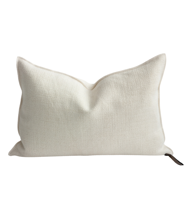 Cushion vice versa, vintage linen canvas - off white