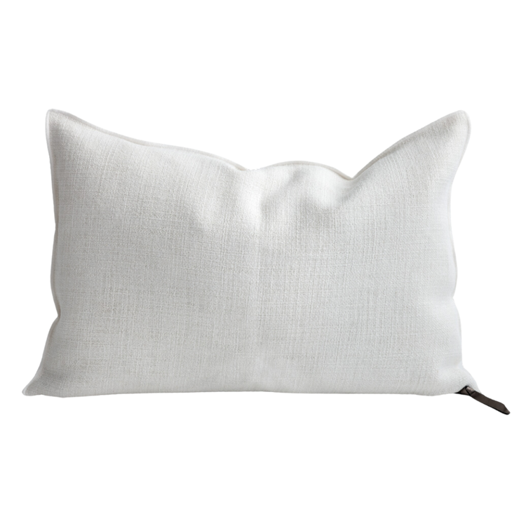 Maison de Vacances Cushion vice versa, vintage linen canvas - blanc