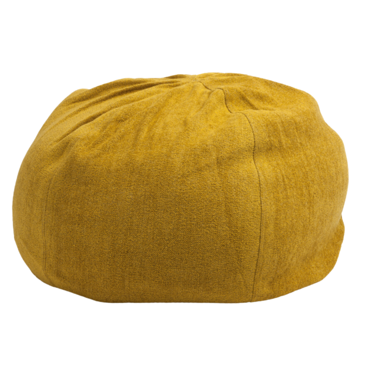 Maison de Vacances Pouf bulle, chenille vintage - curry