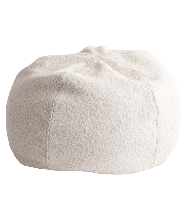 Maison de Vacances Pouf bulle, canvas yéti - blanc