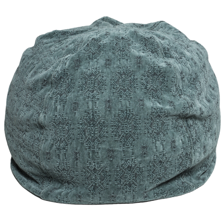 Maison de Vacances Pouf bulle, jacquard stone washed kilim - canard