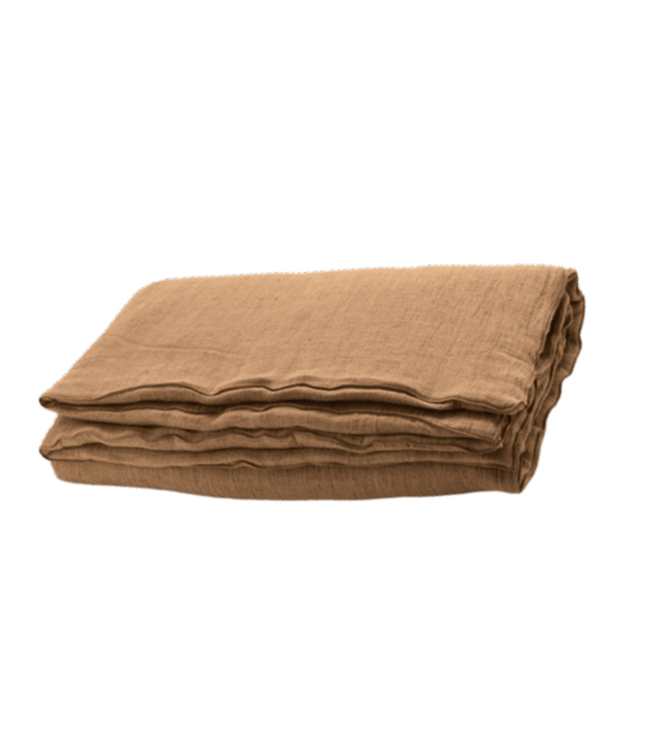 Comforter cocoon vice versa, washed linen crepon - terracotta