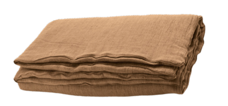 Maison de Vacances Comforter cocoon vice versa, washed linen crepon - terracotta