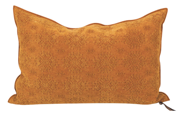 Maison de Vacances Kussen vice versa, jacquard stone washed kilim - ambre