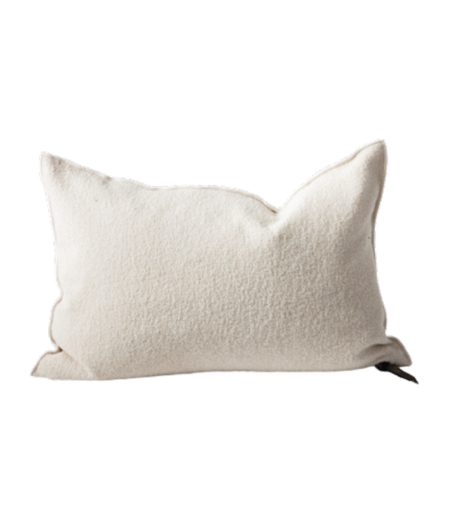 Maison de Vacances Cushion vice versa, canvas bouclette - blanc