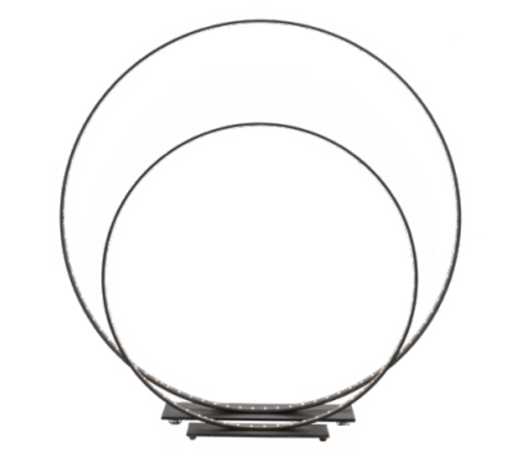 Maison de Vacances Lamp Cercle - Acier oxydé wabi sabi & led - Rusty