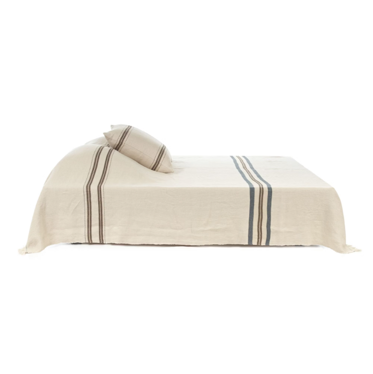 Libeco Vourkari coverlet - multi stripe