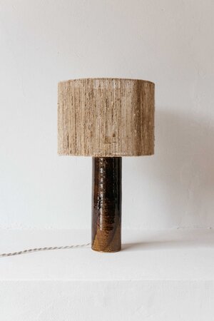 Terre table lamp - tabac - fine jute