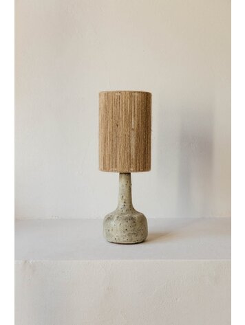 Grès Editions Tafellamp Lune - gris vert - fijne jute