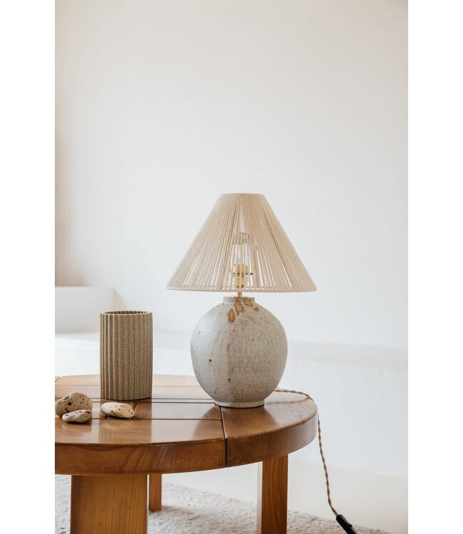 Michelle table lamp - cotton