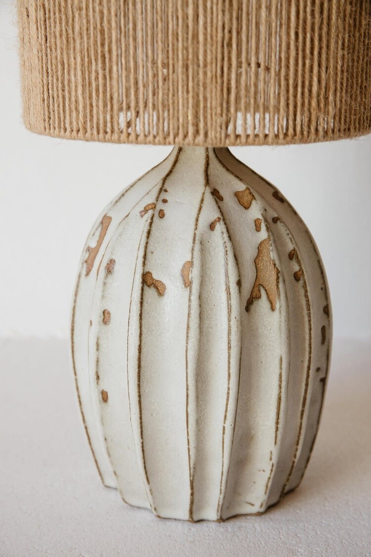 Grès Editions Orbe table lamp - fine jute