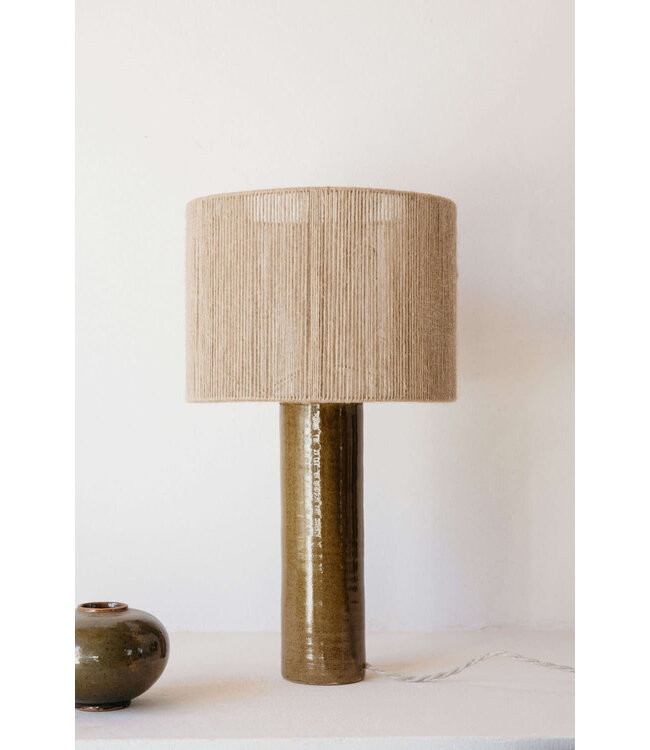 Terre table lamp - algue - fine jute