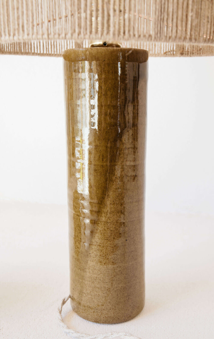 Grès Editions Tafellamp Terre - algue - fijne jute