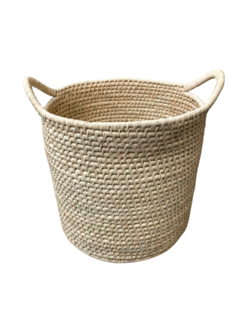 Palmblad papiermand met handvaten - Madagaskar