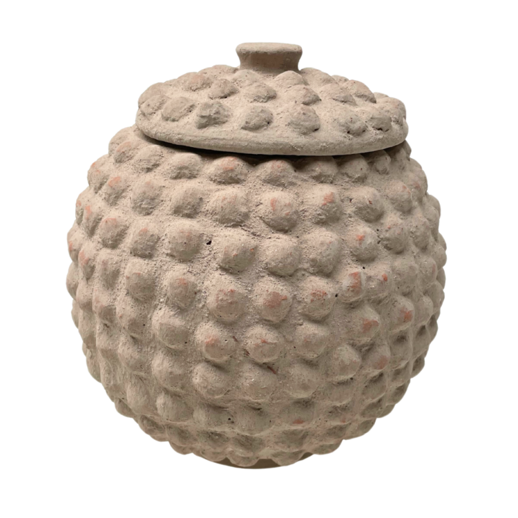 Terracotta vase Gurunsi  - beige
