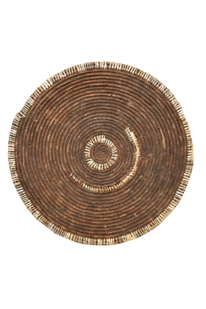 Vintage raffia injera basket Amara/Oromo #11