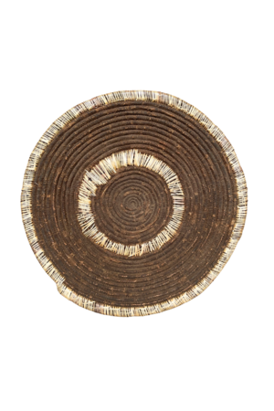 Vintage raffia injera basket Amara/Oromo #15