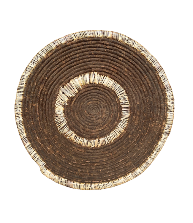 Vintage raffia injera basket Amara/Oromo #15
