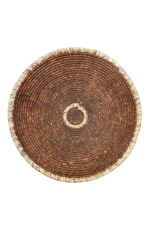 Vintage raffia injera basket Amara/Oromo #16