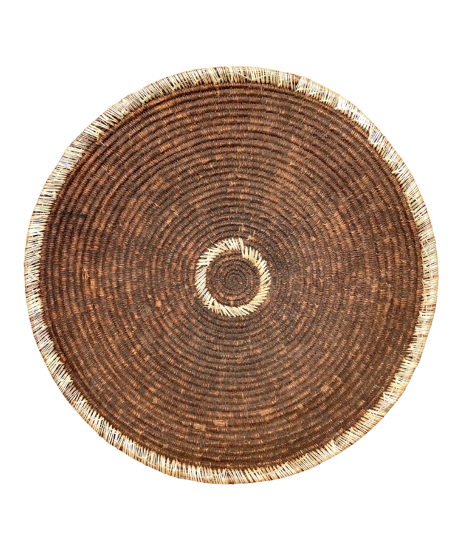 Vintage raffia injera basket Amara/Oromo #16