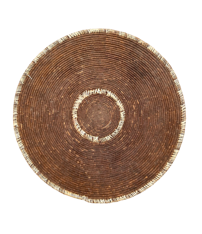 Vintage raffia injera basket Amara/Oromo #18