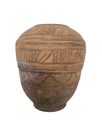 Old Nigerian Nupe storage pot #4