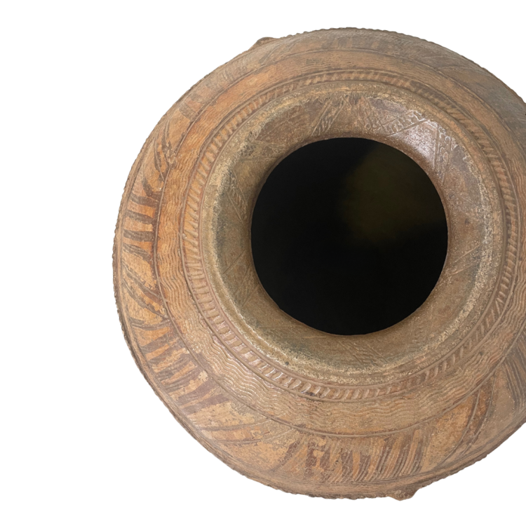 Old Nigerian Nupe storage pot #4